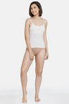 Zivame Girls Knit Cotton Camisole - Snow White — thumbnail 4